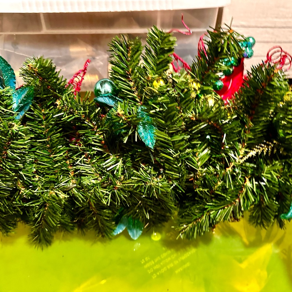 Festive Holiday Centerpiece Faux Greenery Spray - Picture 9 of 9